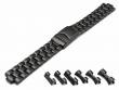 Watch strap 18-22mm stainless steel black multiple ends with security clasp by EULIT