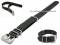 Watch strap 20mm black leather military...