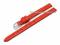 Watch band leather 08mm red smooth surface...
