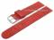Watch strap 18mm red leather suede-like...