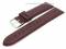 Watch band XL 18mm bordeaux smooth surface...