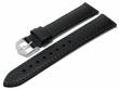 Watch strap (1792-02) Forest 18mm black leather grained easy click spring bars HIRSCH (width of buckle 16 mm)