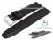 Watch strap 23mm black leather KUKI-FLEX...