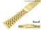 Watch band 18mm stainless steel gold-plated...