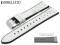 Watch strap Flyboard 20mm white leather/rubber...