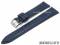Watch strap Bolle 18mm dark blue leather...