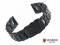 Watch strap Agram 22mm black stainless...
