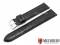 Watch strap Davos 22mm black leather...