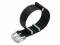 Watch strap Vacaville 22mm black synthetic/textile...