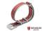 Watch strap Hardinsburg 20mm grey/red...