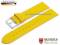 Watch strap Landau 21mm yellow leather...