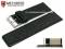 Watch strap Campinas 40mm black leather...