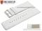 Watch strap Derenburg 38mm white leather...