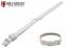 Watch strap Kufstein 08mm white leather...