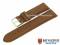Watch band Alvesta 22mm brown grained...