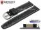 Watch strap Leesburg 22mm black leather...