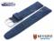 Watch strap Licata 22mm dark blue...