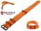 Watch strap Georgia 20mm orange textile...