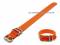 Watch strap 22mm orange textile silver...
