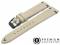 Watch strap 22mm cream leather vintage...