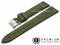 Watch strap 18mm oliv green leather...