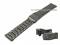 Watch strap 22mm anthracite/black stainless...