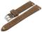 Watch strap XS 19mm brown leather suede...