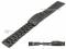 Watch strap 22mm black stainless steel...